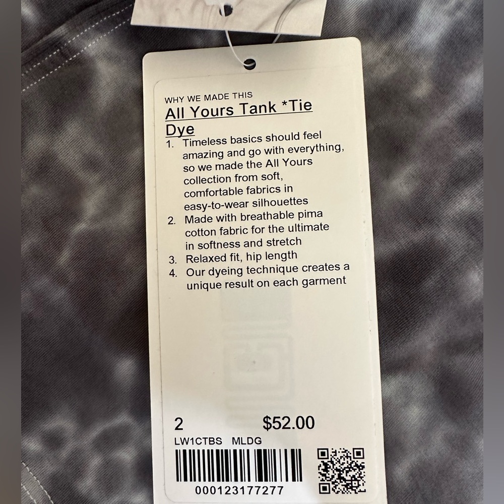 Lululemon All Yours Tank Tie Dye - Picture 6 of 8